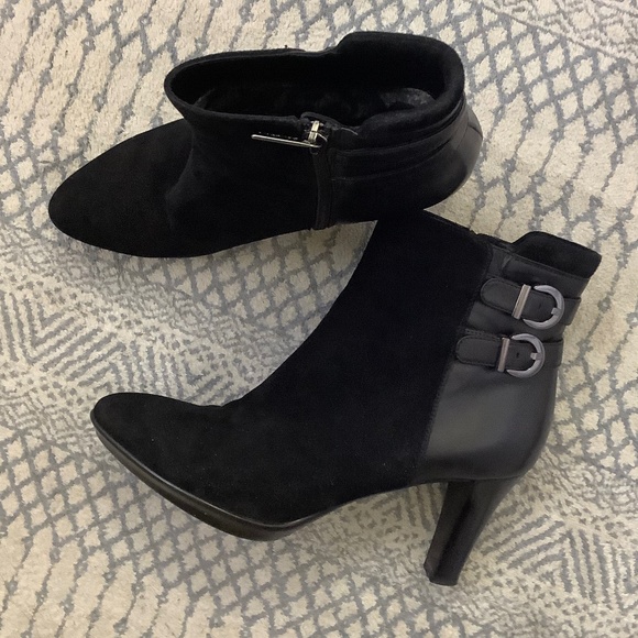 Aquatalia Suede/calf leather Botties 9 - Picture 3 of 6